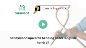 Bendywood upwards bending rectangular handrail video